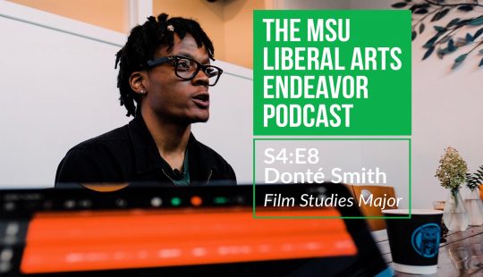 LAE Podcast Hosts Film Studies Graduate Donté Smith